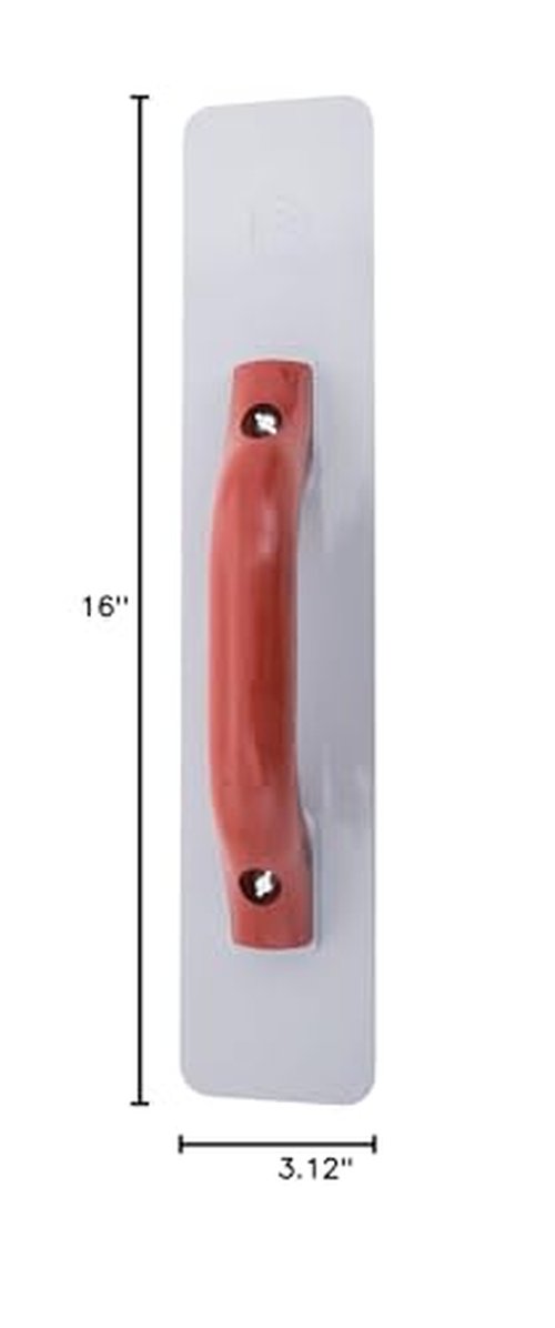 MARSHALLTOWN Cast Magnesium Hand Float, 16 Inch x 3-1/8 Inch, Concrete Float, Concrete Finishing Tool, Provides a Smooth Finish, DuraSoft Handle, Standard Handle Style, Made in the USA, 148D