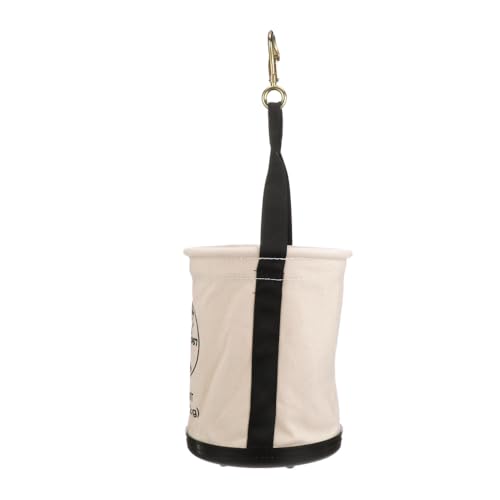 Klein Tools 5109SLR Canvas Tool Bucket with Plastic Bottom, 150 lb Load