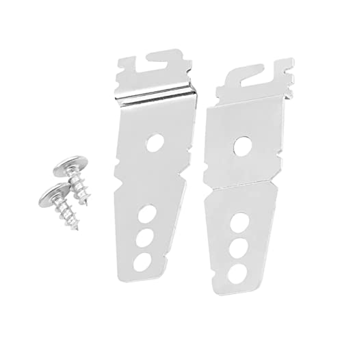 DOITOOL 2pcs Dishwasher Under-Counter Mounting Bracket Kit, Silver 7.60×2.60×0.10cm