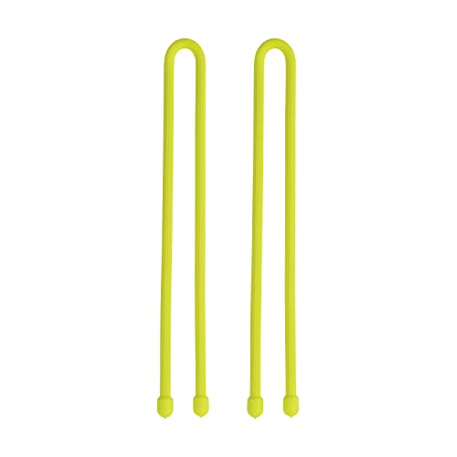 Nite Ize, Inc. GT12-33-2R3 Original Gear, Reusable Rubber, 12 Inch, 2-Pack, Neon Yellow, Made in The USA Twist Tie, 2 Count (Pack of 1)