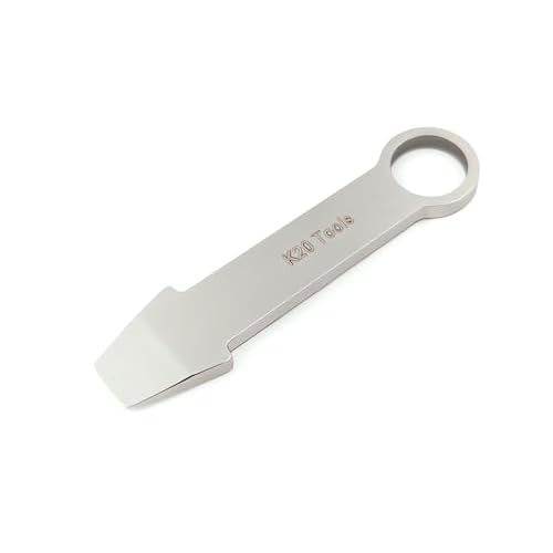 Keychain Mini Pry Bar - Tiny EDC Crowbar - (Stainless Steel) Pocket Tool