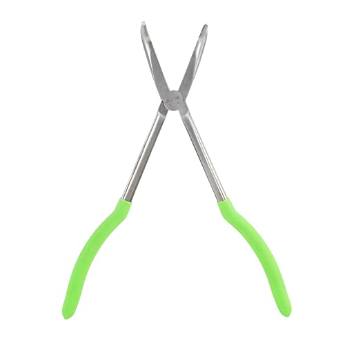 OEMTOOLS 22623 Angled Needle Nose Pliers 11", 90¡Æ Long Needle Nose Pliers, Rust Resistant, Heat-Treated Steel Construction, Automotive, Construction, and Jewelry Making Tools