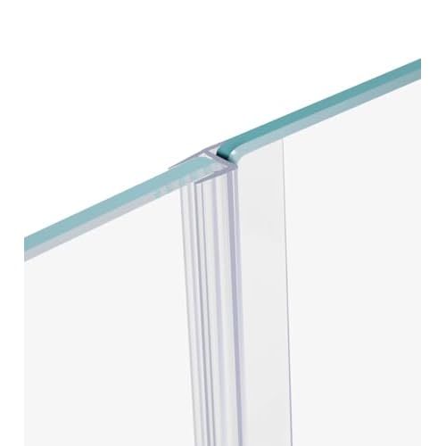 78" Shower Door Side Seal Strip for 1/2" Frameless Glass Shower Door Clear Polycarbonate
