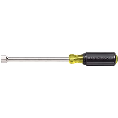 Klein Tools 646-11/32 11/32-Inch Hex Nut Driver, Made in USA, 6-Inch Hollow Shaft and Cushion Grip Handle