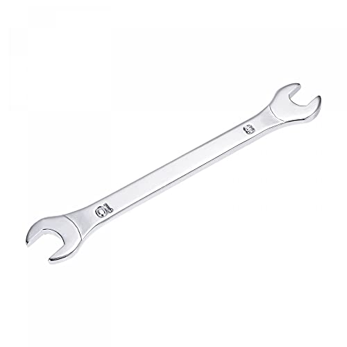 uxcell Thin Open End Wrench, 8mm x 10mm Metric Mirror-Chrome Plated High Carbon Steel, for Household Maintenance and General Repairs