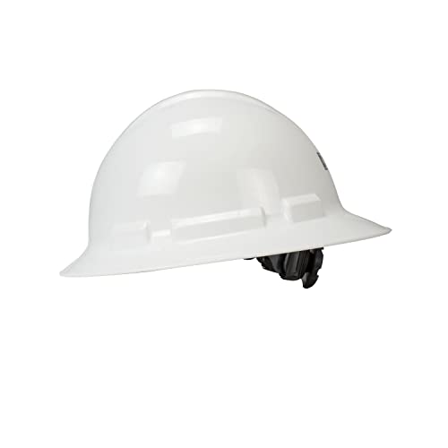DEWALT DPG11FB-W Full Brim Hard Hat ? Made in USA ? White ? ANSI Z89.1 Type 1 Class G & E ? 6-Point Ratchet Suspension