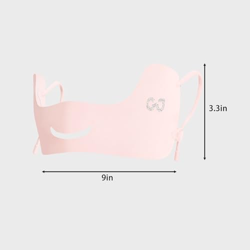 UPF50+ Half Mask,Face Shield,Sun Screen Protector for Face with Adjustable Ear Straps, Golf Visors for Women Golfers