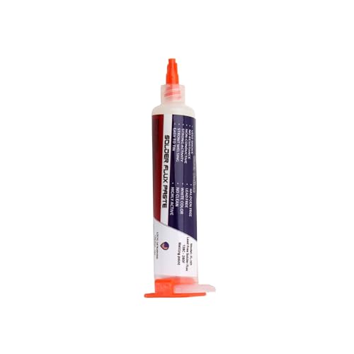 Lead-Free No-Clean Soldering Flux Paste ? 10g Syringe for SMD, BGA, CSP, PCB Repair ? Halogen-Free, Low Smoke, Non-Corrosive, Precision Electronics Flux PolarTronix