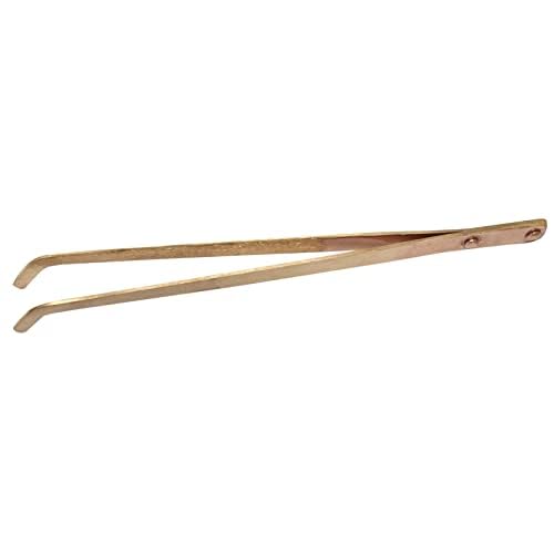 9" Copper Pickling Curved Tip Tongs Jewelry Making Tweezers Tools