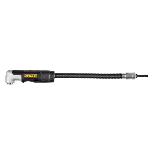 DEWALT FLEXTORQ Right Angle Drill Adaptor, 4-in-1 System, 12-Inch (DWAMRASETFT)