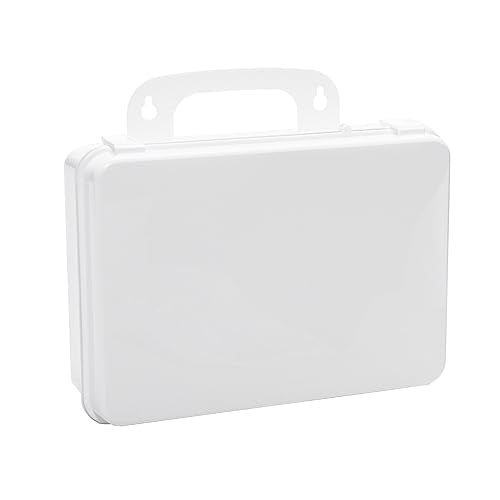 Pretrada Plastic First Aid Box 10x7x3.125 Inches, Holds 16 Units, Waterproof