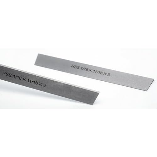 Set of 2 HSS Blades for Lathe Parting Cut Off Blade (1/16x11/16x5 Inch)
