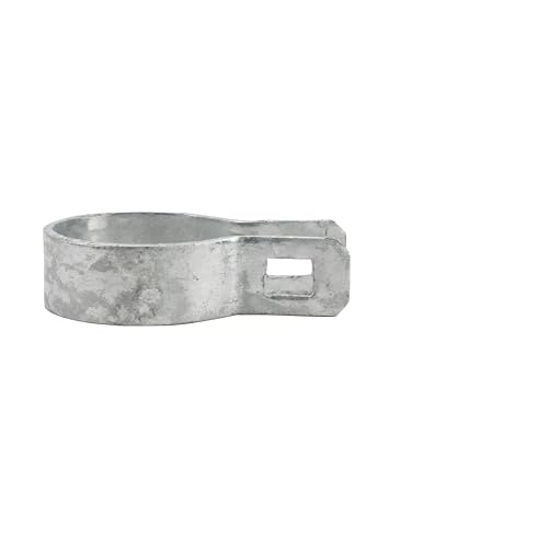 Ozark Fence 2-3/8 Inch Galvanized Steel Chain Link Brace Band - Rust-Resistant, Durable Fence Hardware Set