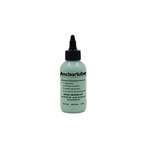 Anchorlube All-Purpose Metalworking Compound 4oz - Water-Based Cutting Fluid for Drilling, Tapping, Sawing - Great on Stainless Steel | No Oil