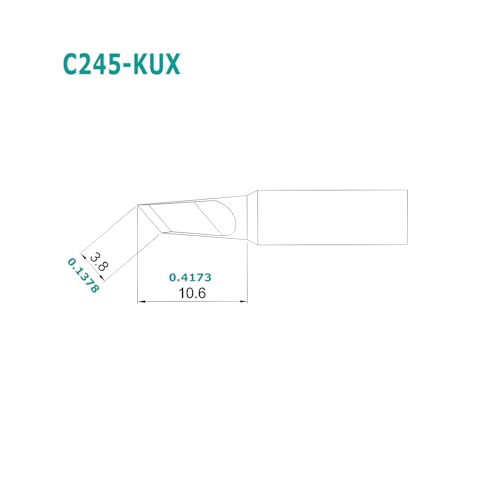 C245-KUX Soldering Iron Tips,Tip Compatible with T245 Soldering Station,Ideal for Repair Mobile Phone Motherboard Watch