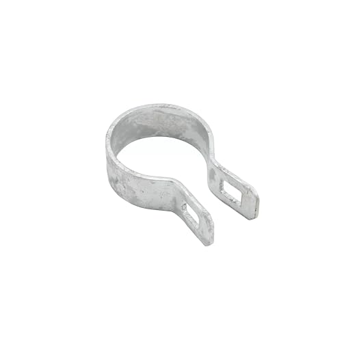 Ozark Fence 2-3/8 Inch Galvanized Steel Chain Link Brace Band - Rust-Resistant, Durable Fence Hardware Set