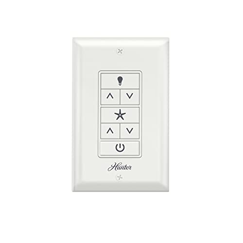 Hunter Universal Ceiling Fan Wall Control Switch, White — Wall Control Panel