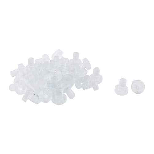 uxcell 32pcs 8.5mm Clear Soft Stem Bumpers Glide, Patio Outdoor Furniture Glass Table Desk Top Anti-Collision Embedded