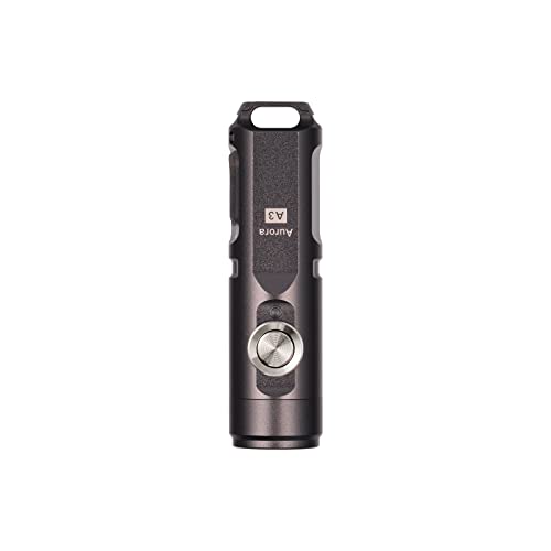 RovyVon G4-Grey Mini Keychain Flashlight 650 Lumens, USB-C Rechargeable