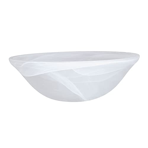 Transitional Aspen Creative 11-1/2" Alabaster Glass Shade for Medium Base Fixtures