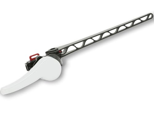Korky Metal Toilet Flush Handle & Lever - White, Model 6065, Fits Most Toilets