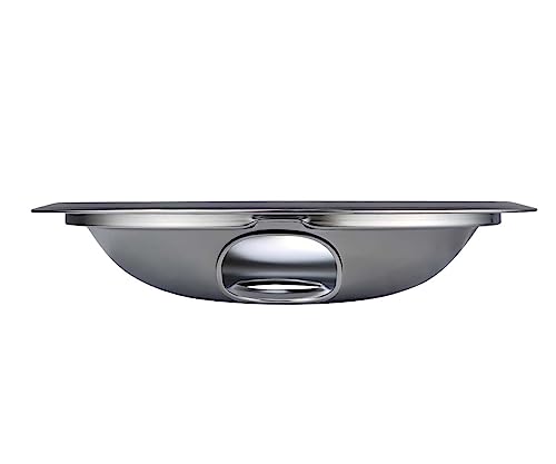 Purelux 4-Pack Chrome Drip Pans for GE/Hotpoint Stove – 1x8in + 3x6in Replacement