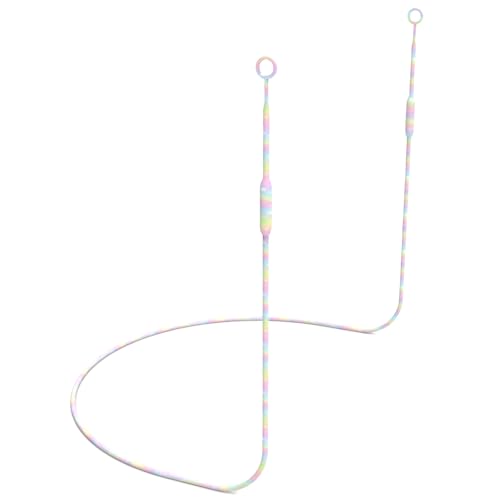 Earplug Lanyard with Magnetic Tug-Resistant Safety Cord, Flexible Silicone Lanyard with Most Earplugs with Removable Tips Compatible(Rainbow)