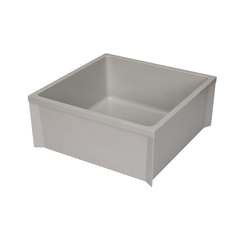 Zurn Z1996-24 24x24 Inch Mop Basin with PVC Drain and Stainless Steel Strainer
