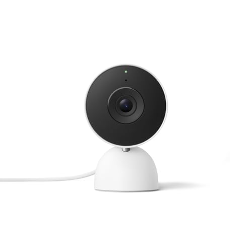 Google Nest Cam Indoor Wired 3rd Gen Security Camera Snow Edition