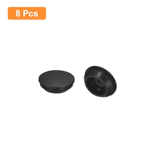 uxcell 8Pcs Silicone Hole Plugs 20-22mm Waterproof Locking Caps for Metal & Furniture
