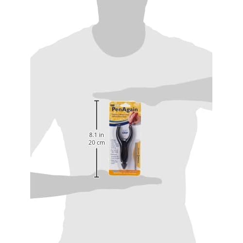 PenAgain ErgoSof Pen Ehlers-Danlos Arthritis Carpal Tunnel Pain Relief Black (00022)