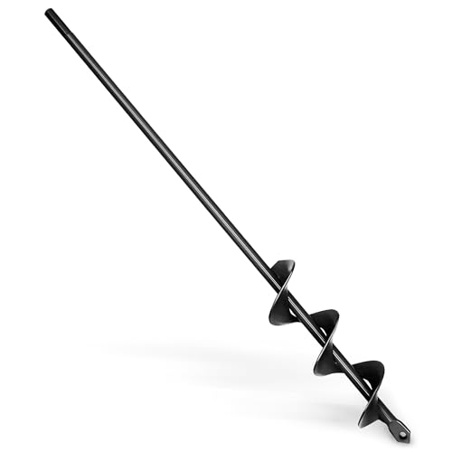 SYITCUN Auger Drill Bit for Planting 1.6"x16.5", Post Hole Auger for Planting Bulbs, Easy Post Hole Digger with Drill for 3/8¡±Hex Drive Drill
