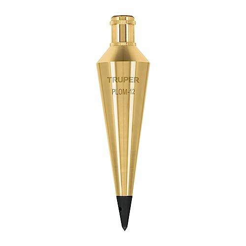 TRUPER PLOM-12 Brass Plumb Bobs 12 Oz (340 g)
