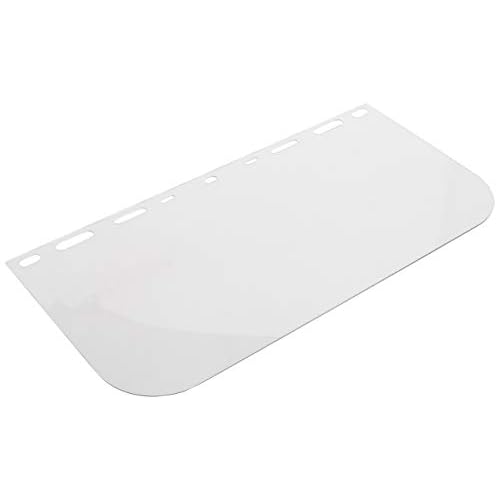 Replacement Face Shield, 8"x 15.5"x .040, Clear Polycarb, Model 15151