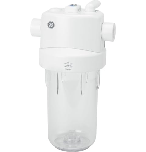 GE Whole House Water Filtration System GXWH40L - 7.90 x 8.40 x 16.40 in, Sediment & Rust Reduction, Includes Install Kit & Filters