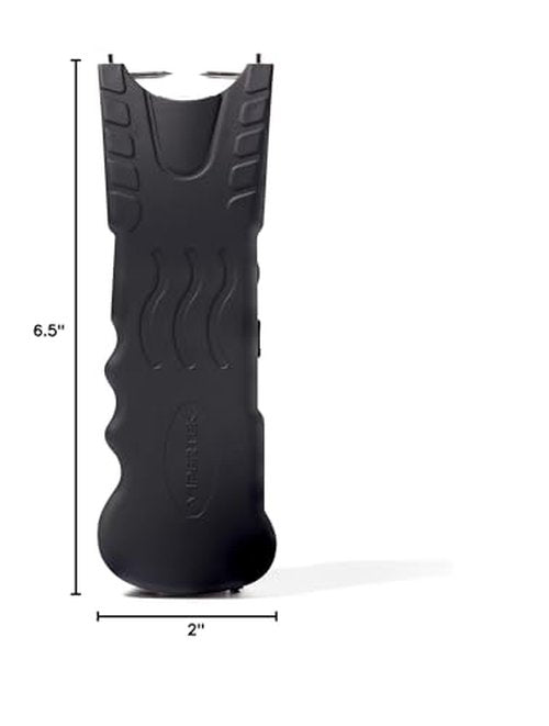 VIPERTEK Stun Gun with Safety Disable Pin LED Flashlight, Black