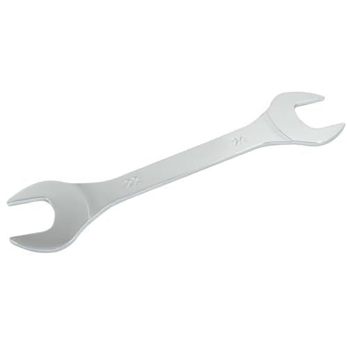 Hordion 22mm x 24mm Open End Wrench, Super Thin Metric Chrome Plated Steel Wrench for General Repairs Household Maintenance