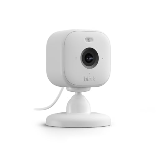 Blink Mini 2 ? Home Security & Pet Camera with HD video, color night view, motion detection, two-way audio, and built-in spotlight ? 1 camera (White)