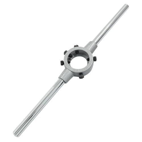 Bivethoi Round Die Stock Handle Wrench, M10-M11 Metric Round Die Holder for 30mm/1-3/16 Inch OD Dies