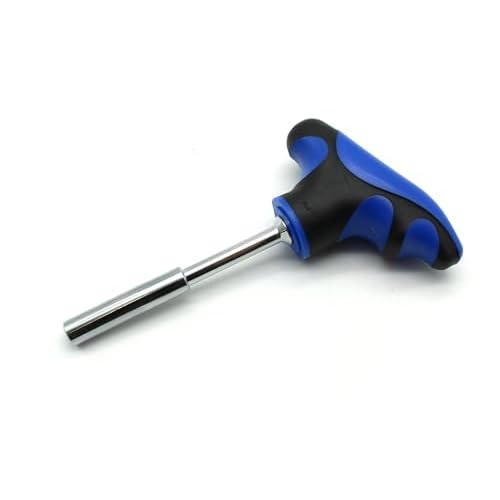 1/4 Inch T-Handle Hex Bit Holder Screwdriver, 5 Inch Long, Screwdriver Handle for Holding Bits and Screws with Non-slip Material