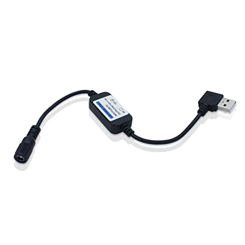 Heated Jacket Adapter Charger USB Voltage Step Up Cable for Milwaukee, M12, Snap-on, Metabo, Craftsman, AEG, Makita