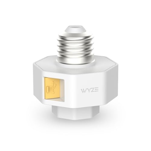 Wyze Lamp Socket v2 Power Adapter for Wyze Cam v3/v4/Og/Pan v3/v4 - Smart Lighting
