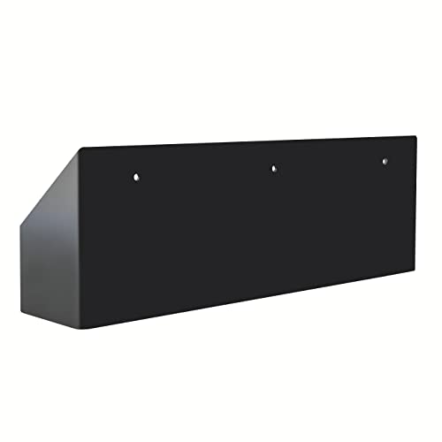 Extreme Max 5001.6165 Wall-Mount Aluminum Aerosol Storage Shelf Organizer for Enclosed Race Trailer, Shop, Garage, Storage - Black