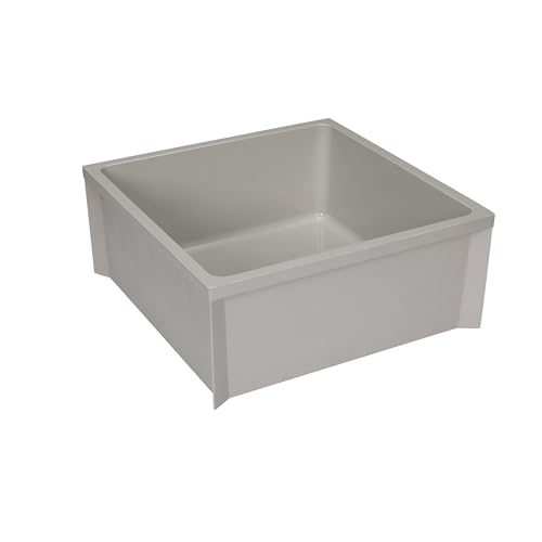 Zurn Z1996-24 24x24 Inch Mop Basin with PVC Drain and Stainless Steel Strainer