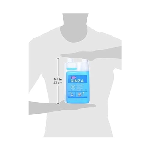 Urnex Rinza Alkaline Formula Milk Frother Cleaner - 33.6 oz (Dual-Chamber Bottle)