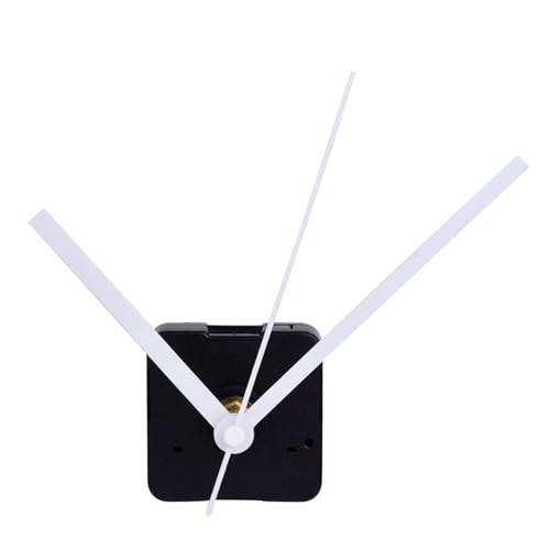 Mudder White Quartz Clock Movement Silent Mechanism Max 0.39 Inch Dial Thickness