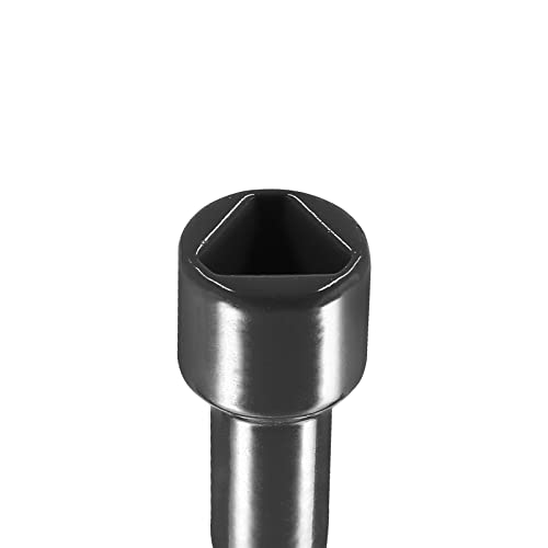 3 Pcs 4-Way Multi-Functional Utilities Key, Plumbing Key, Triangle Square Wrench, Opening Key for Water Gas Electric Meter Box, Black