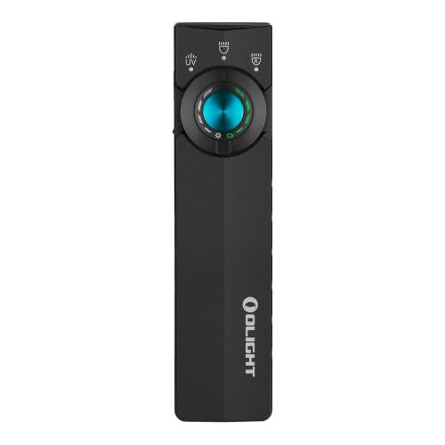 OLIGHT ArkPro Lite Matte Black Rechargeable Pocket Flashlight with UV & Red Light