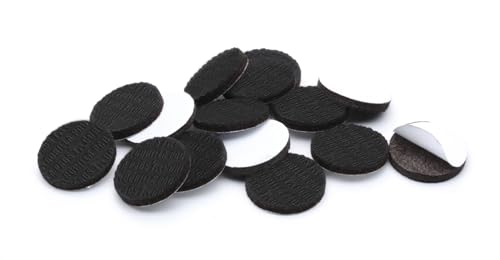 Slipstick GorillaPads 1 Inch Round Non Slip Furniture Pads Set of 16 - Black, Self Adhesive Floor Protectors