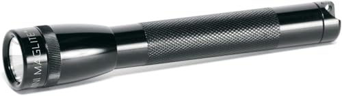MagLite Mini Incandescent Flashlight Black 2-Cell AA Water-Resistant Compact Torch